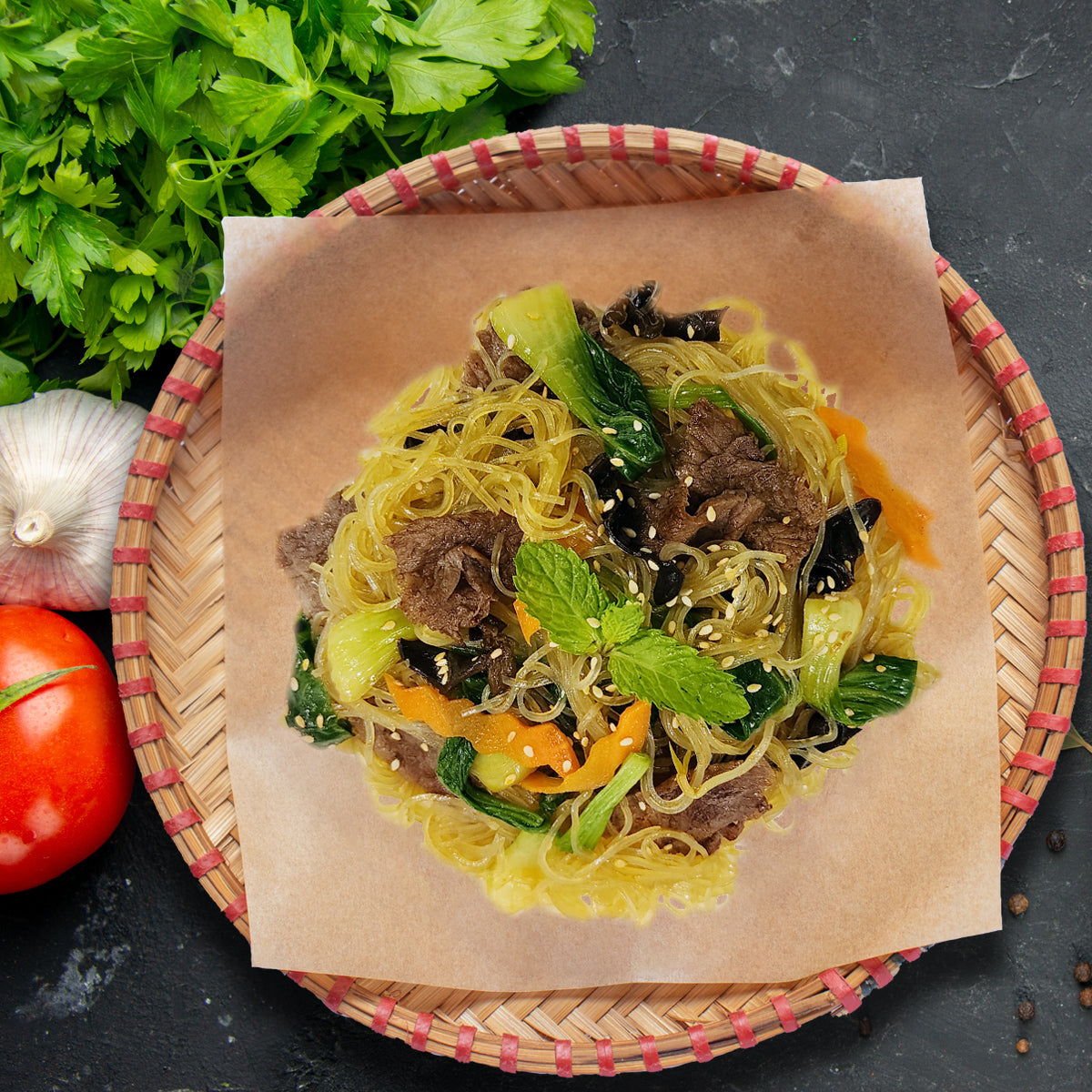 C12. Mien Xao Bo - Beef Fried Glass Noodle