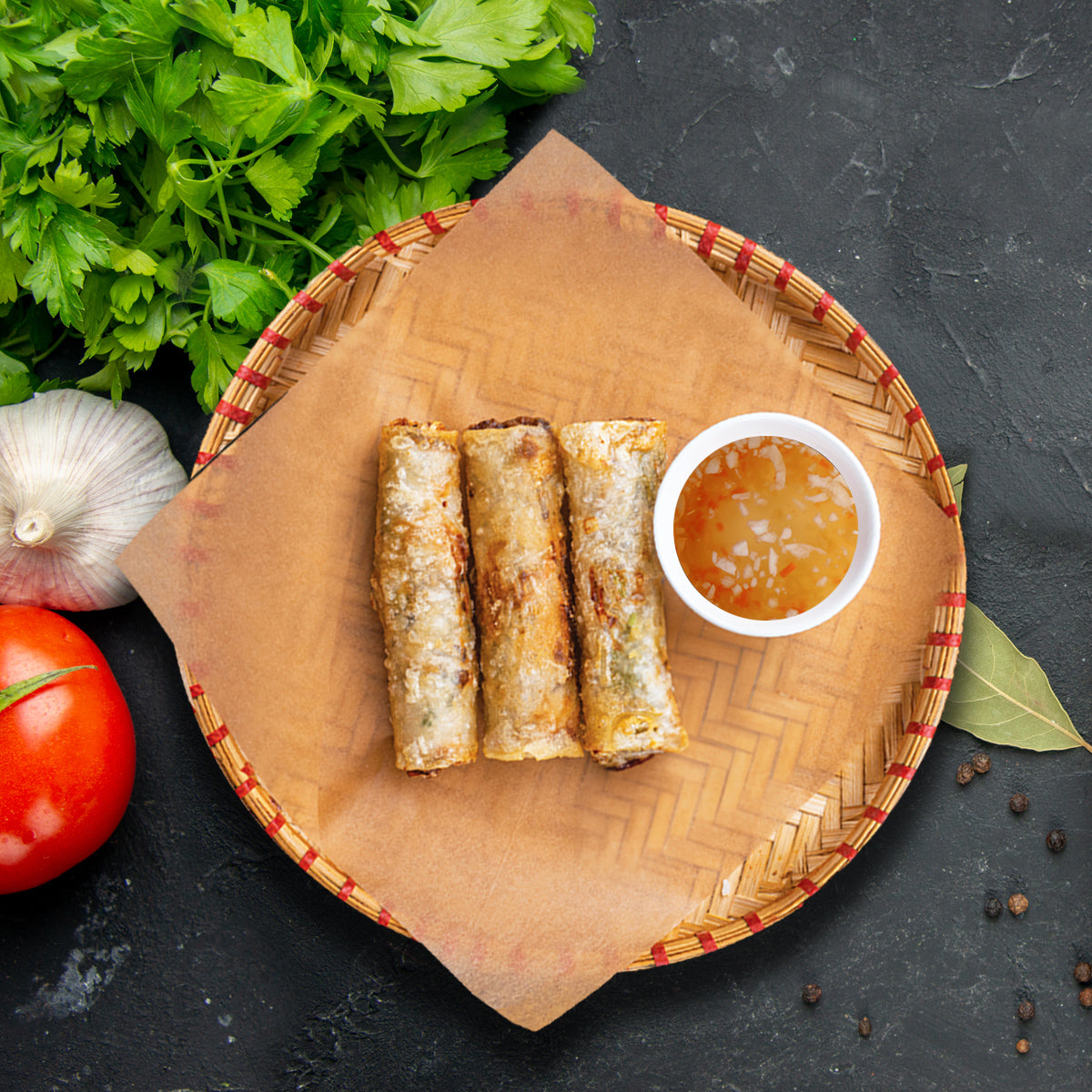 K02. Chay Nem Ran - Vegetarian Crispy Spring Roll